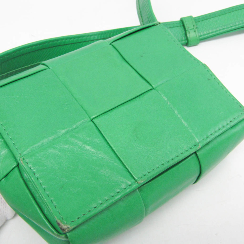 BOTTEGA VENETA Green Leather Shoulder Bag - Picture 8 of 16